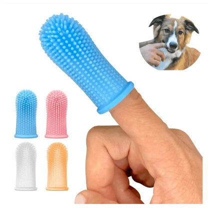 Escova de Dentes de Silicone, Produtos de limpeza oral, Gato e Cão - 1pcs